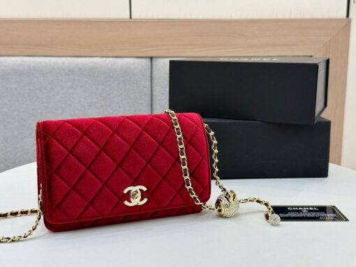 Chanel フルダイヤモンドゴールドボールベルベット - 画像 (2)