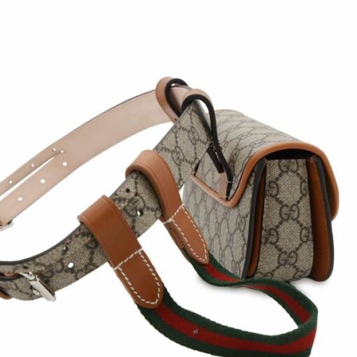 グッチ ボディバッグ GGスプリーム バンブー1947 ベルトバッグ 681137 GUCCI ハンドバッグ ウエストバッグ - 画像 (2)