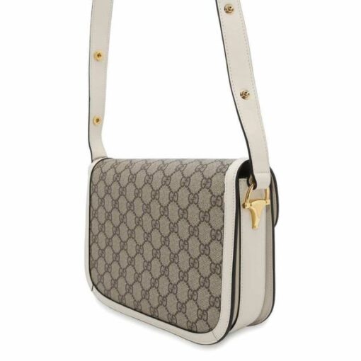 グッチ ショルダーバッグ 1955 ホースビット GGスプリーム 602204 GUCCI バッグ 白 - 画像 (2)